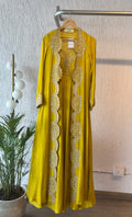 Yellow Jacket Anarkali set