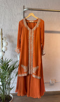 Orange Long Kurta Set