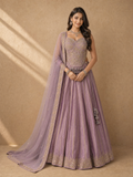 Lavender Corset Lehenga Set