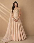 Nude Pink Corset Lehenga Set